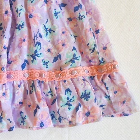 NEW hatley soft spring floral ruffle dress with diaper cover 18-24 months baby - Picture 4 of 9